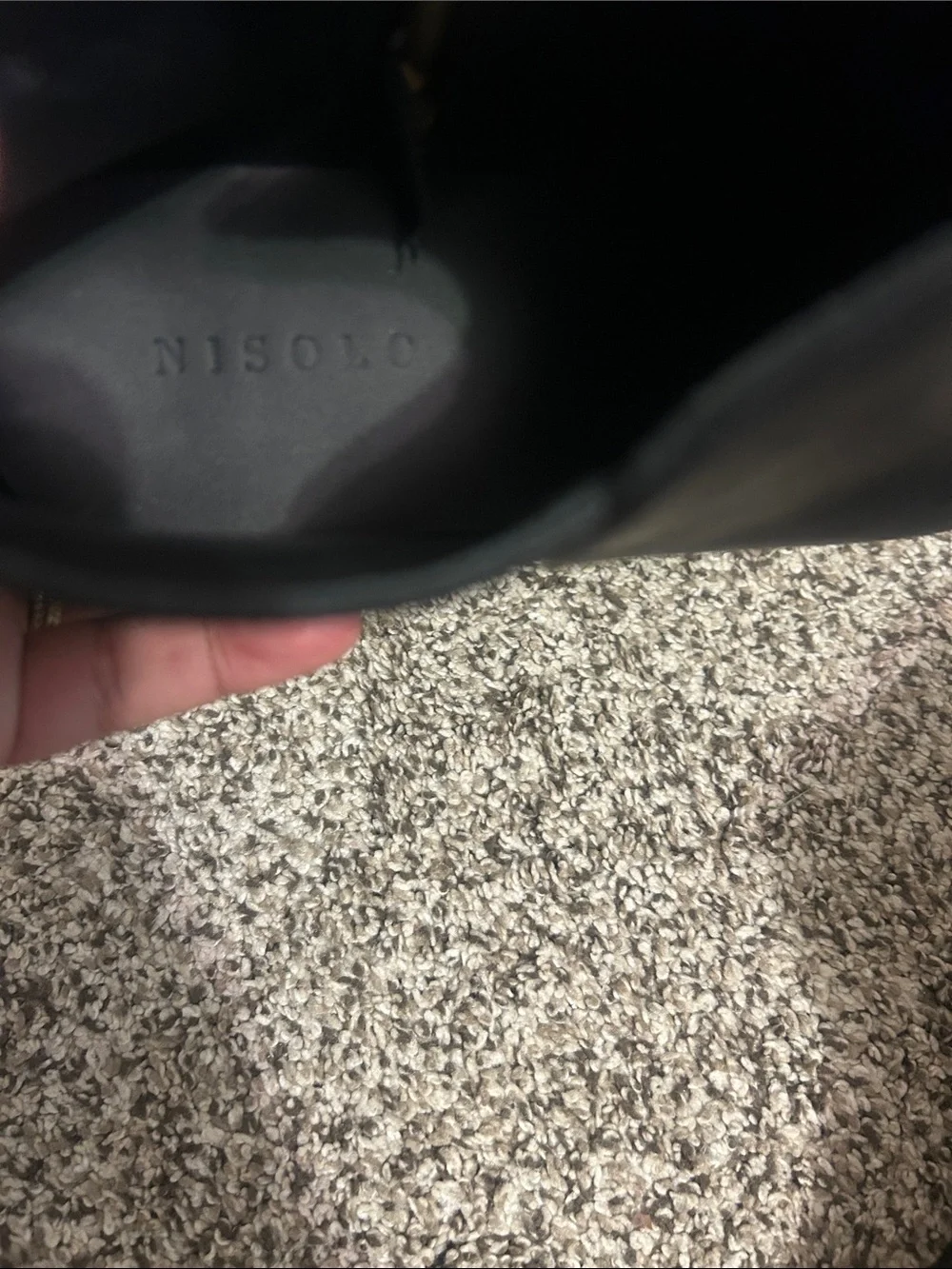 Nisolo Black Leather Ankle Boot with Subtle Embossed Logo